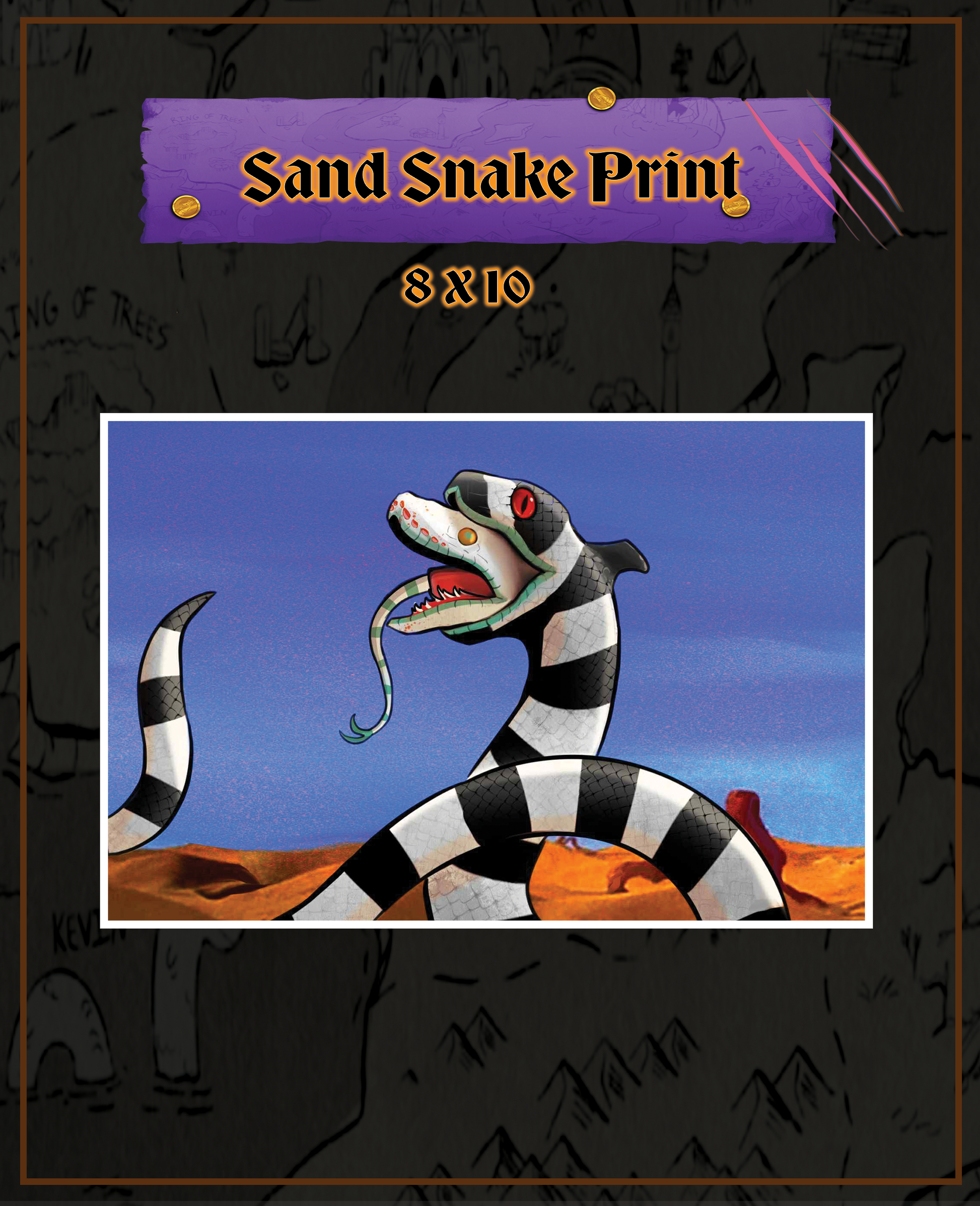 Sand Snake Print