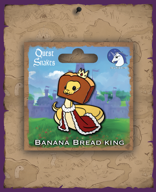 Banana Bread King Enamel Pin