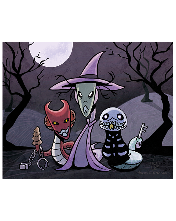 Bite Hiss and Rattle Print