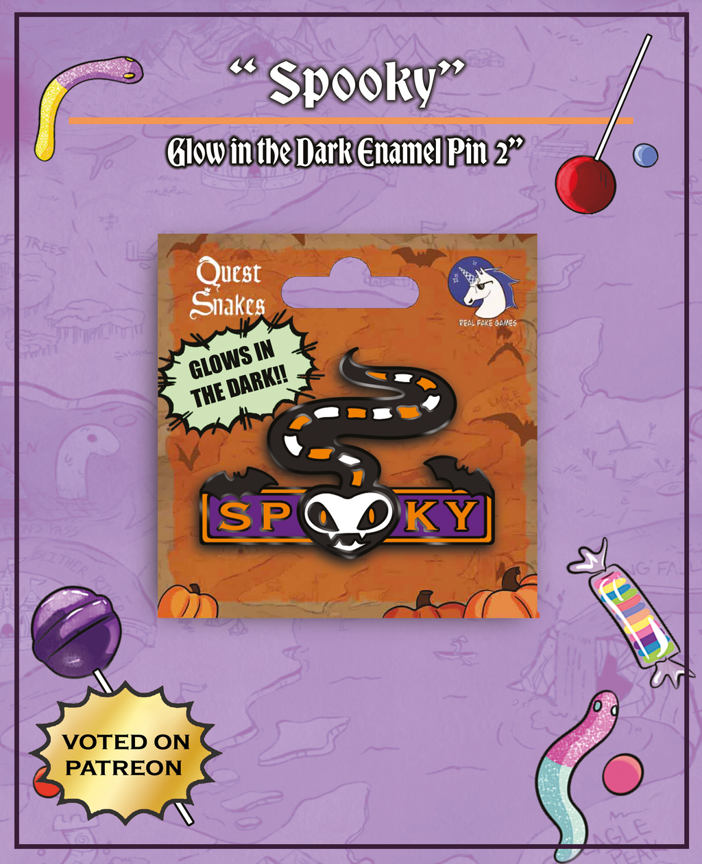 Spooky Enamel Pin