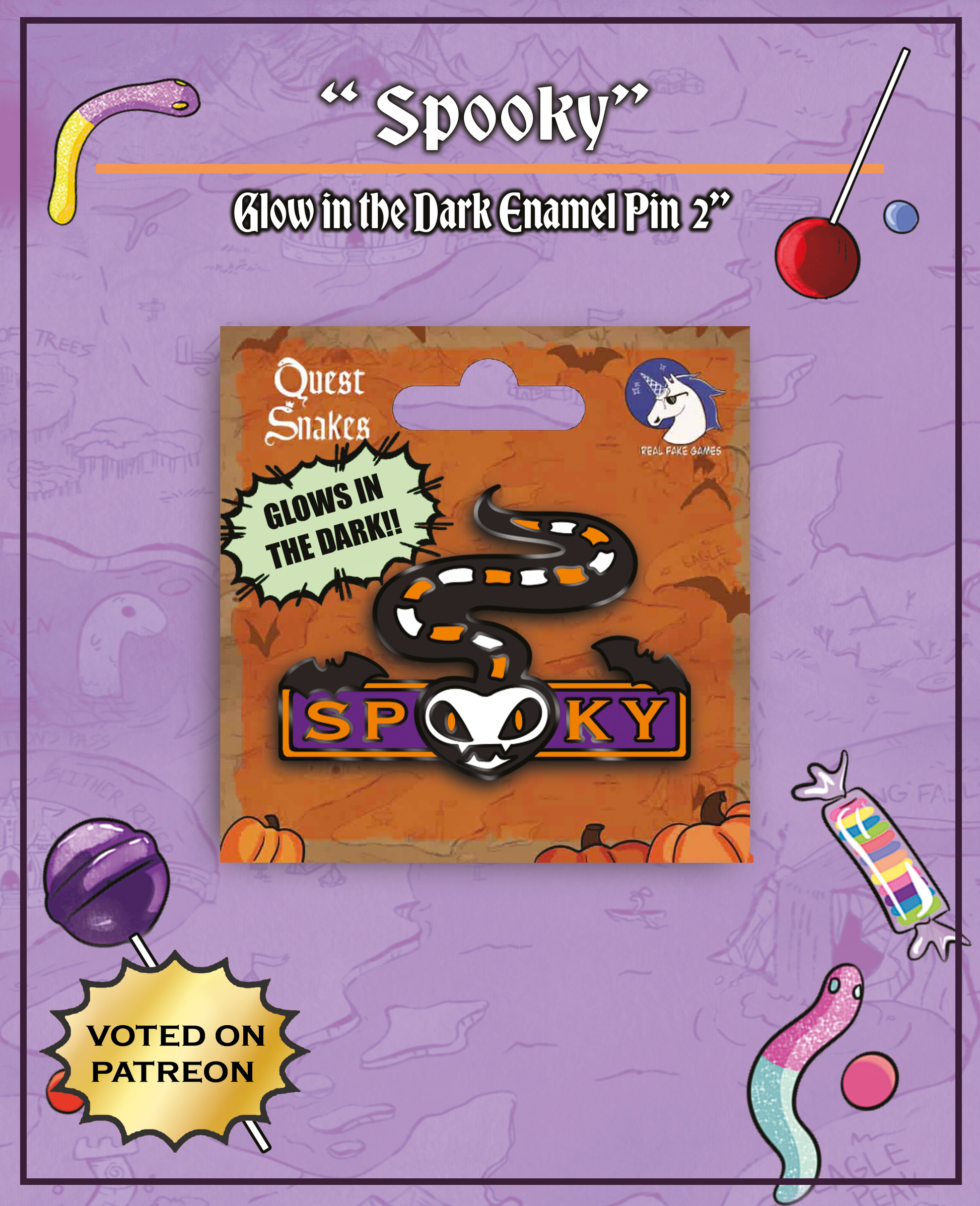 Spooky Enamel Pin