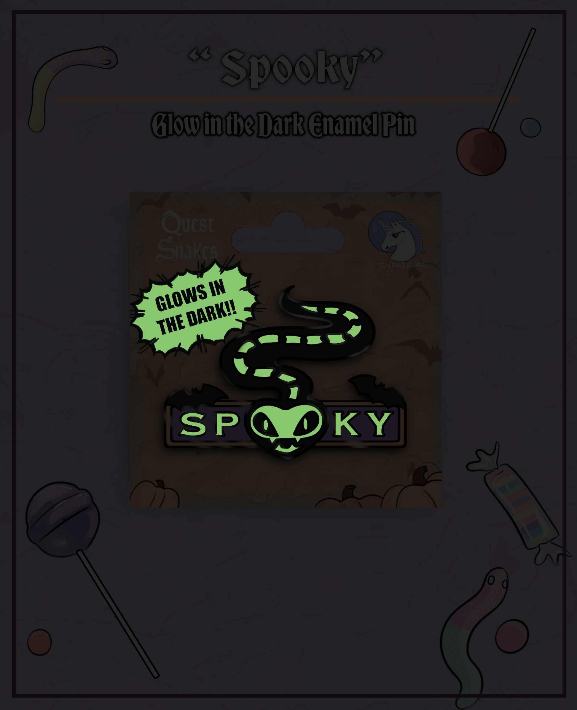 Spooky Enamel Pin