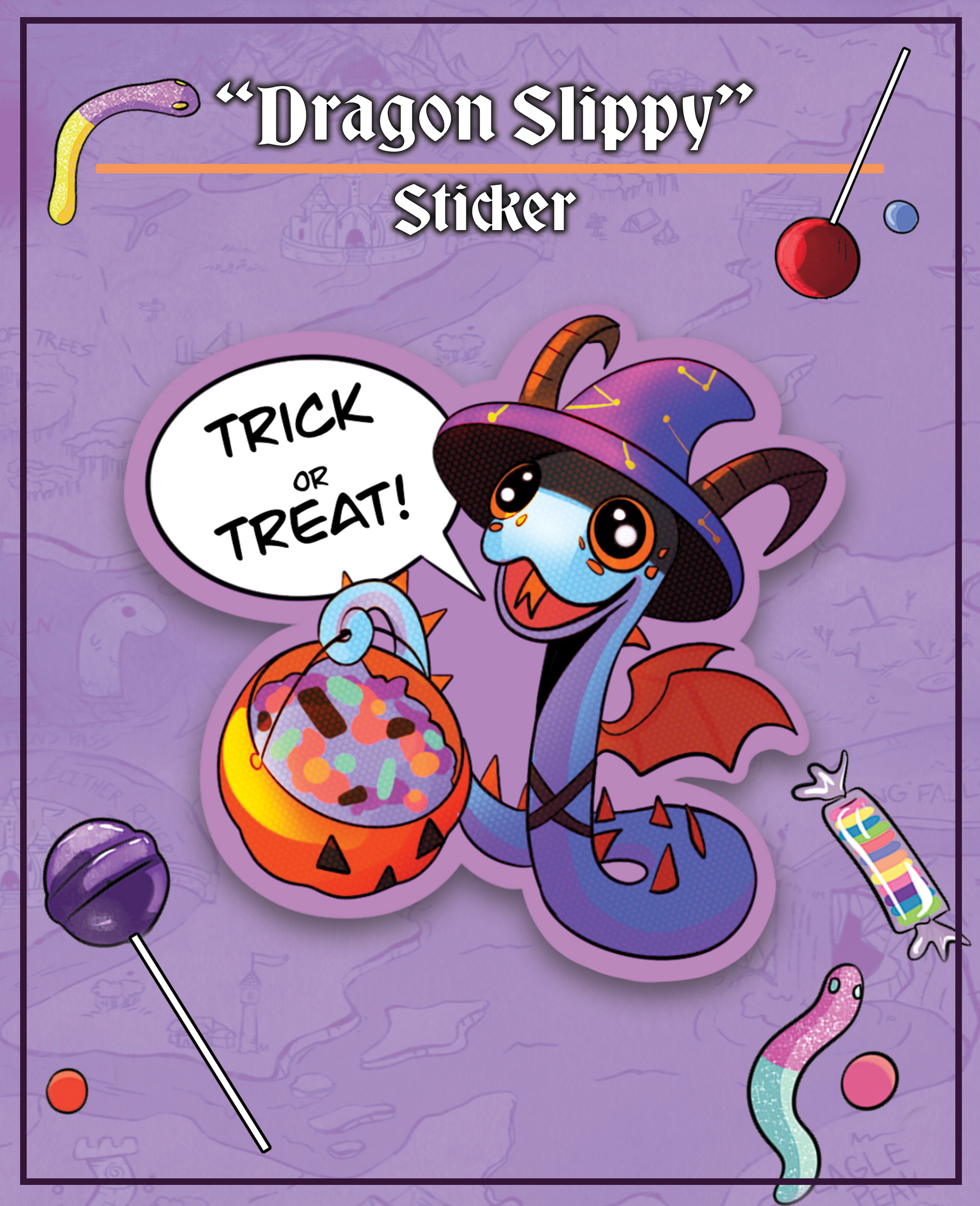 Slippy Trick Or Treat Sticker